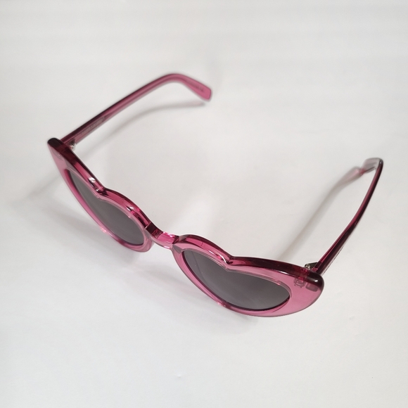 Saint Laurent | SL 181 LouLou Pink Heart Designer Sunglasses - Picture 4 of 12